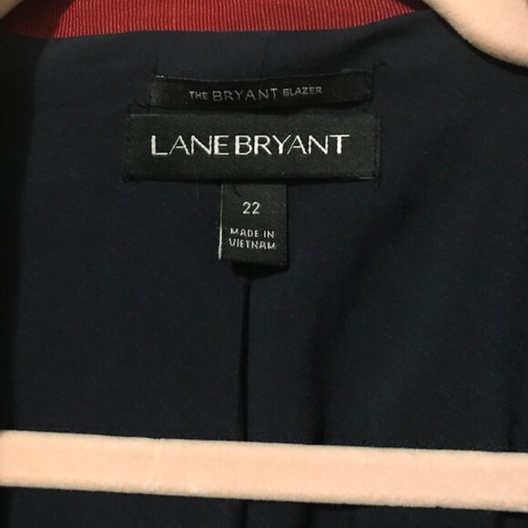 Lane Bryant Women's Plus Size Navy Floral Statement Blazer Size 22 - Picture 6 of 9